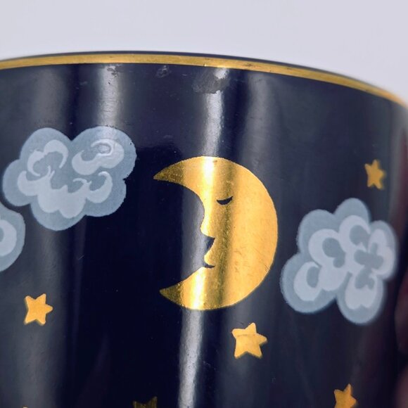 Vintage Waechtersbach Blue Gold Winter Dreams Christmas Holiday Mug Cup Set Of 2 - Picture 7 of 16